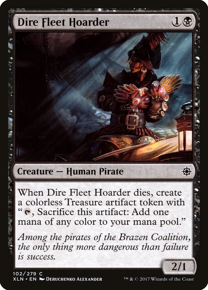 Dire Fleet Hoarder card front