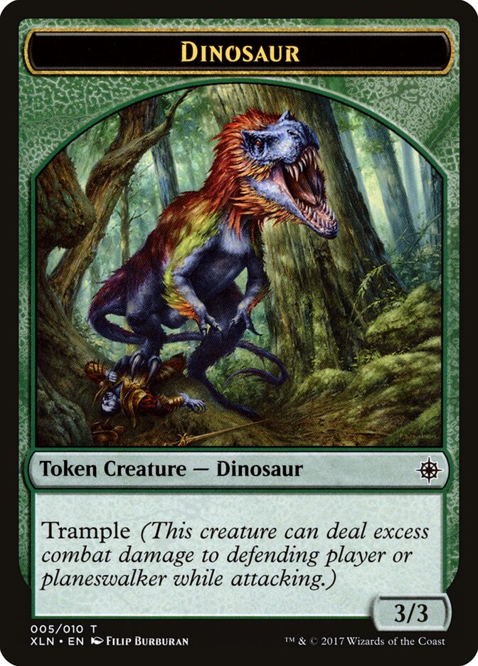 Dinosaur card front
