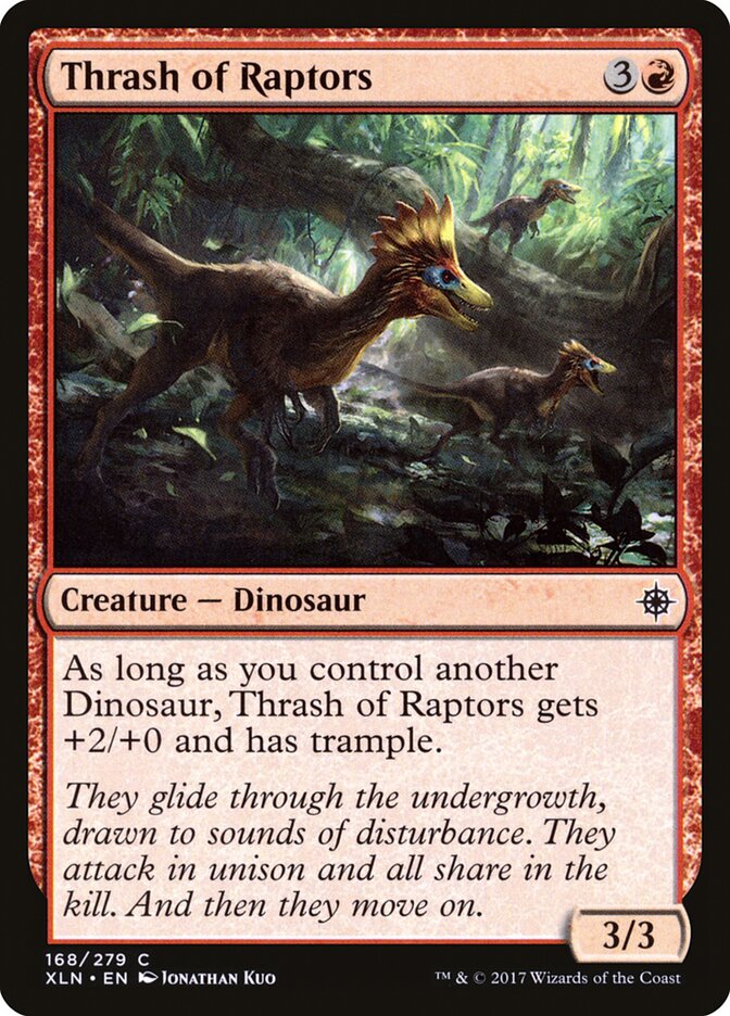Thrash of Raptors card front