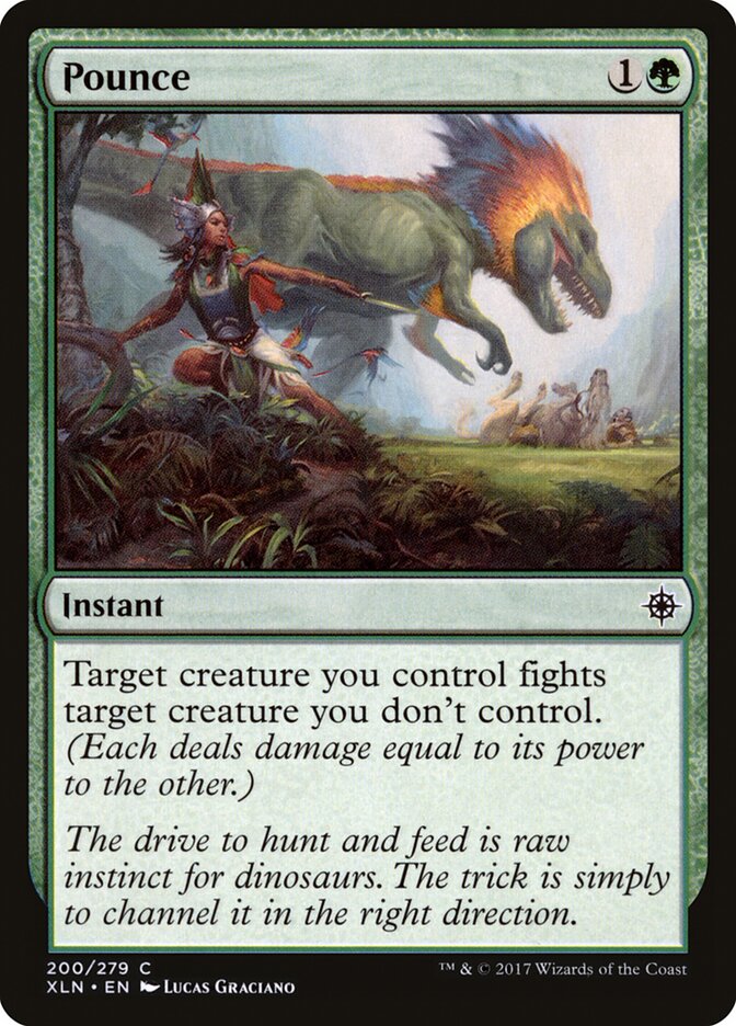 Pounce card front