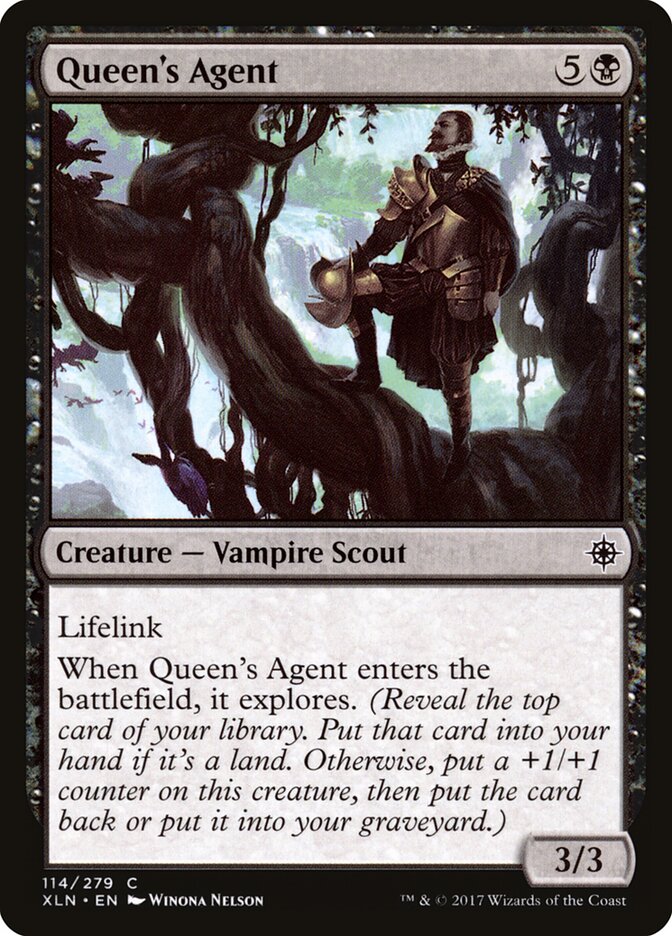 Queen's Agent card front