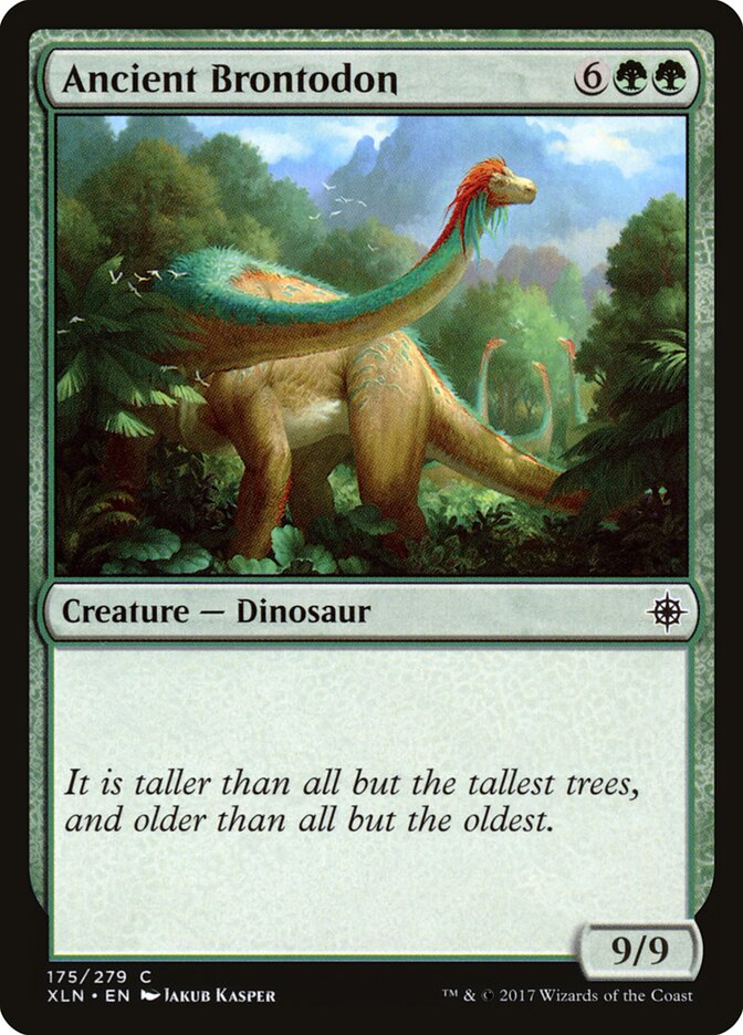Ancient Brontodon card front