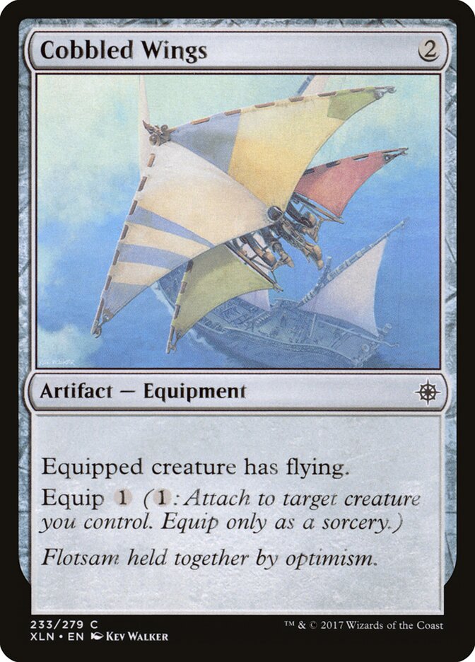 Cobbled Wings card front