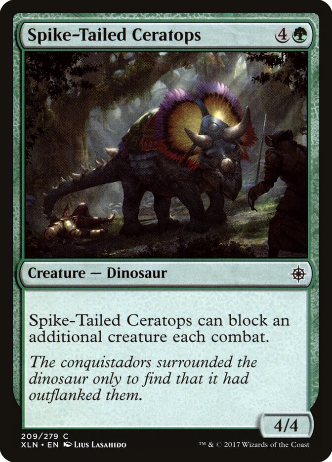 Spike-Tailed Ceratops card front