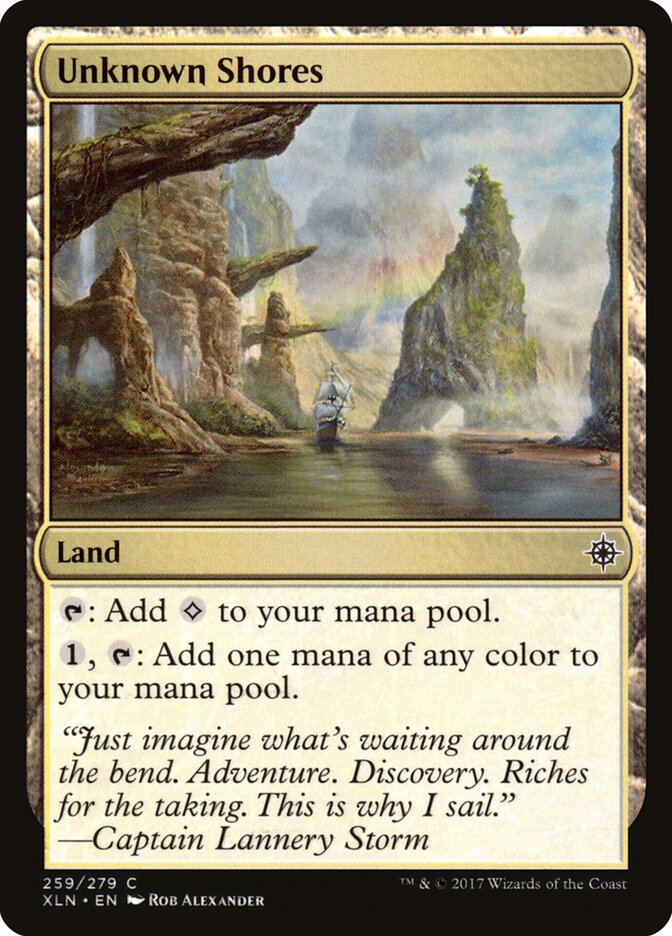 Unknown Shores card front