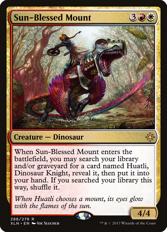 Sun-Blessed Mount card front