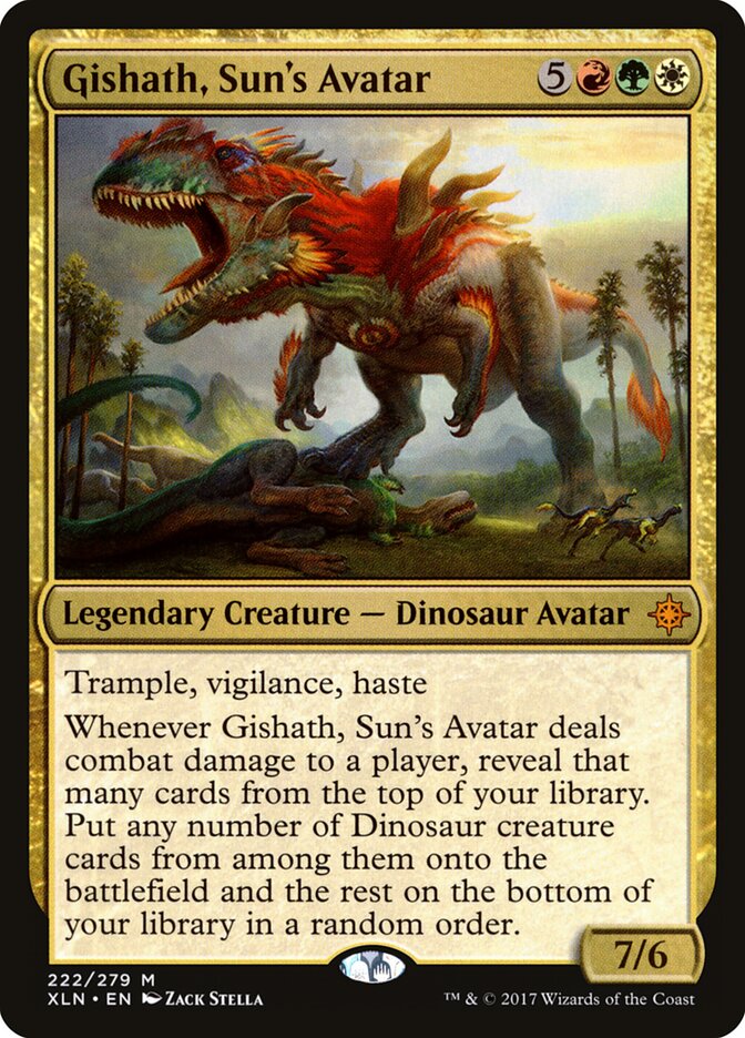 Gishath, Sun's Avatar card front