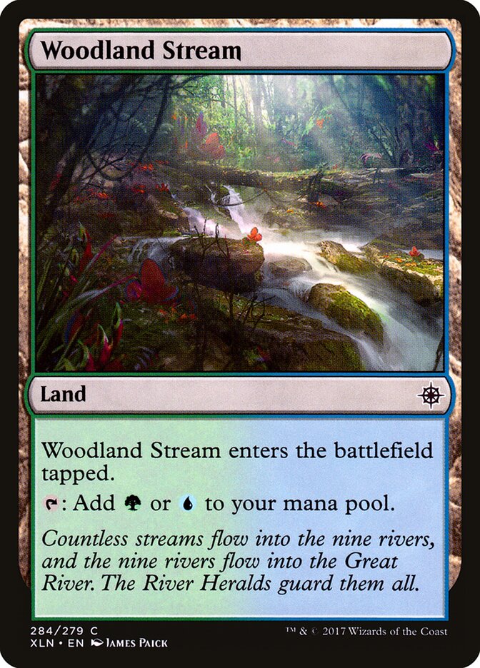 Woodland Stream card front