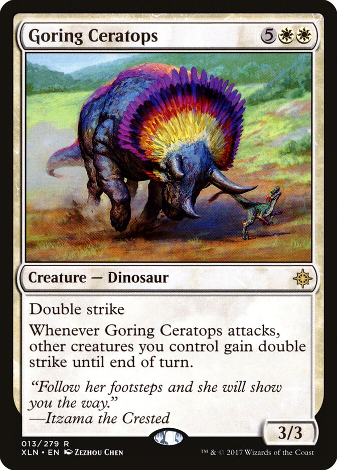 Goring Ceratops card front