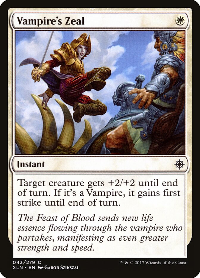 Vampire's Zeal card front