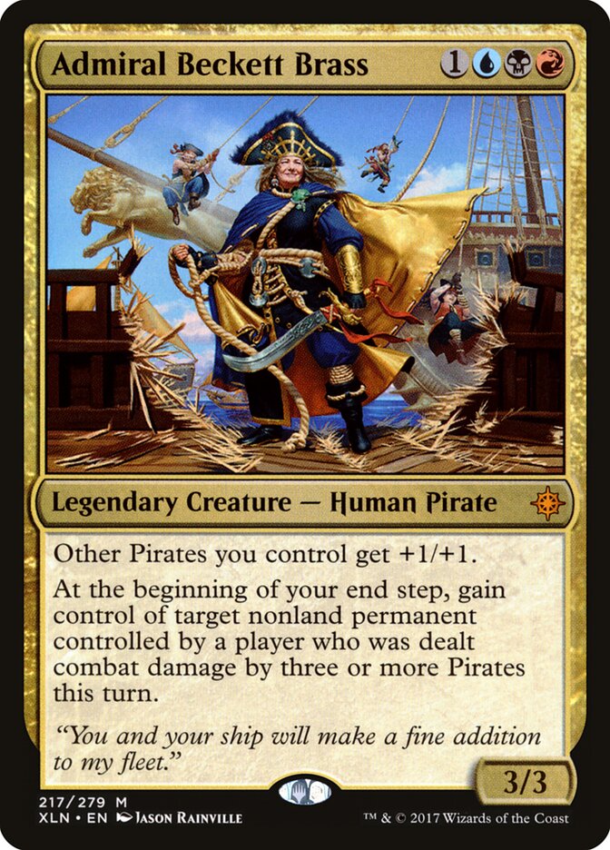 Admiral Beckett Brass card front