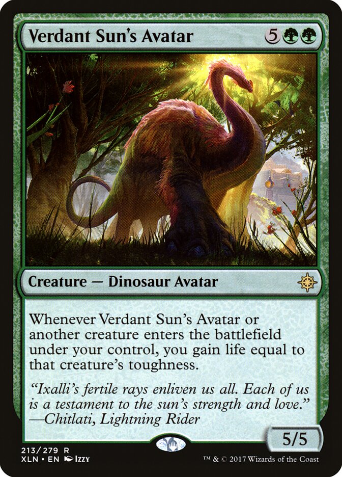 Verdant Sun's Avatar card front