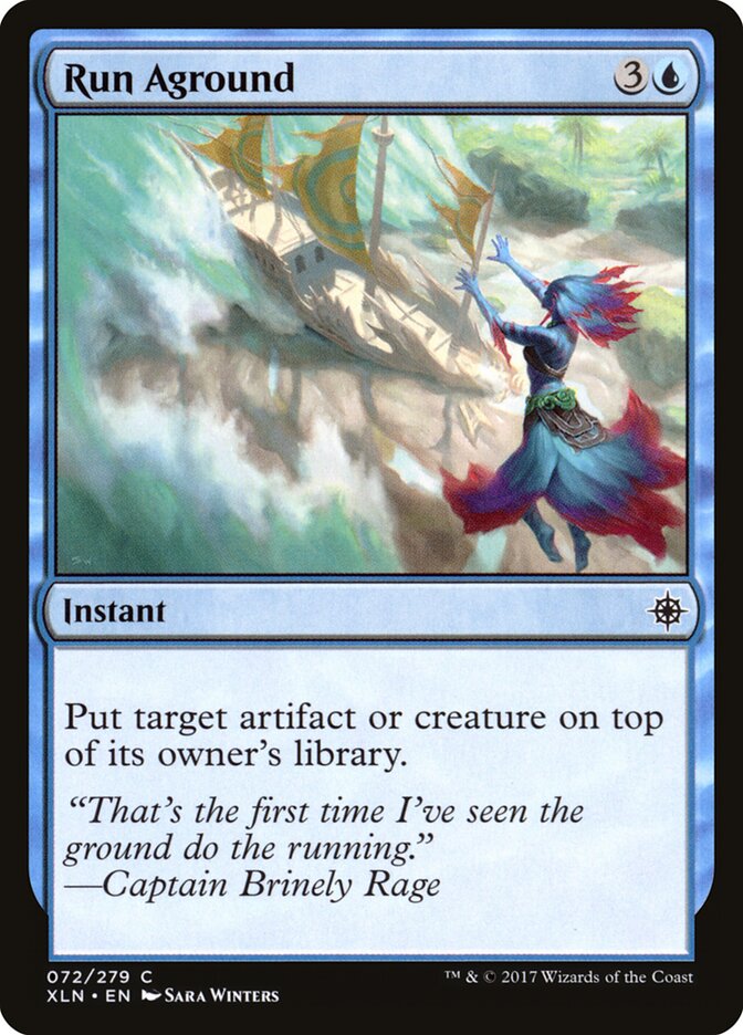 Run Aground card front