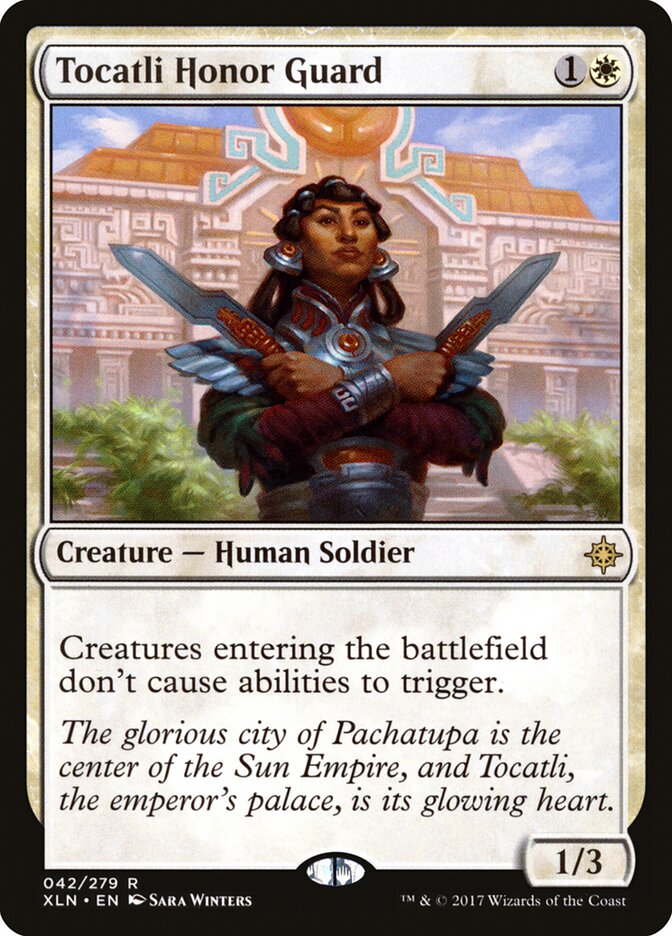 Tocatli Honor Guard card front