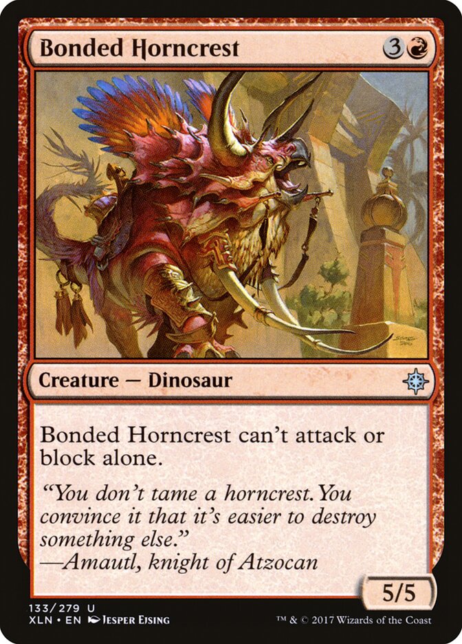 Bonded Horncrest card front