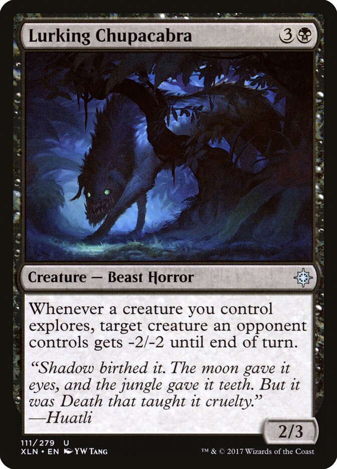 Lurking Chupacabra card front