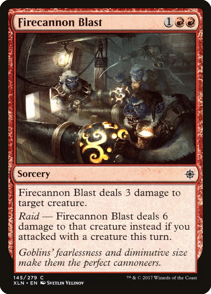 Firecannon Blast card front