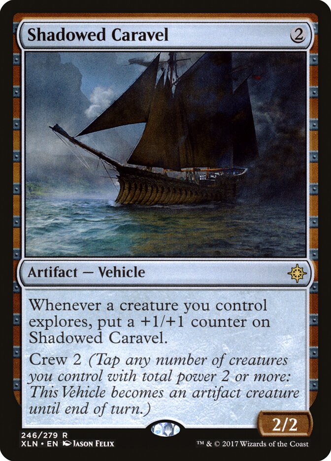 Shadowed Caravel card front