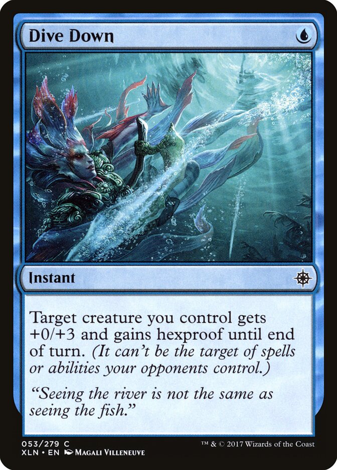 Dive Down card front