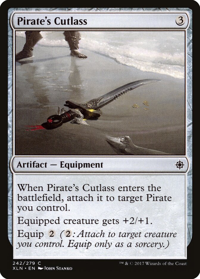 Pirate's Cutlass card front