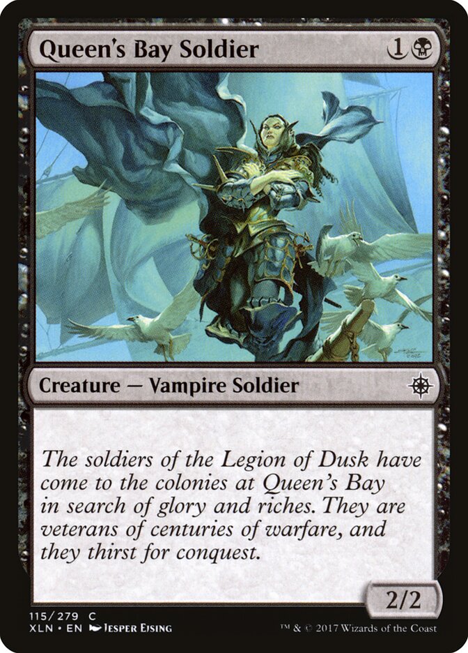 Queen's Bay Soldier card front