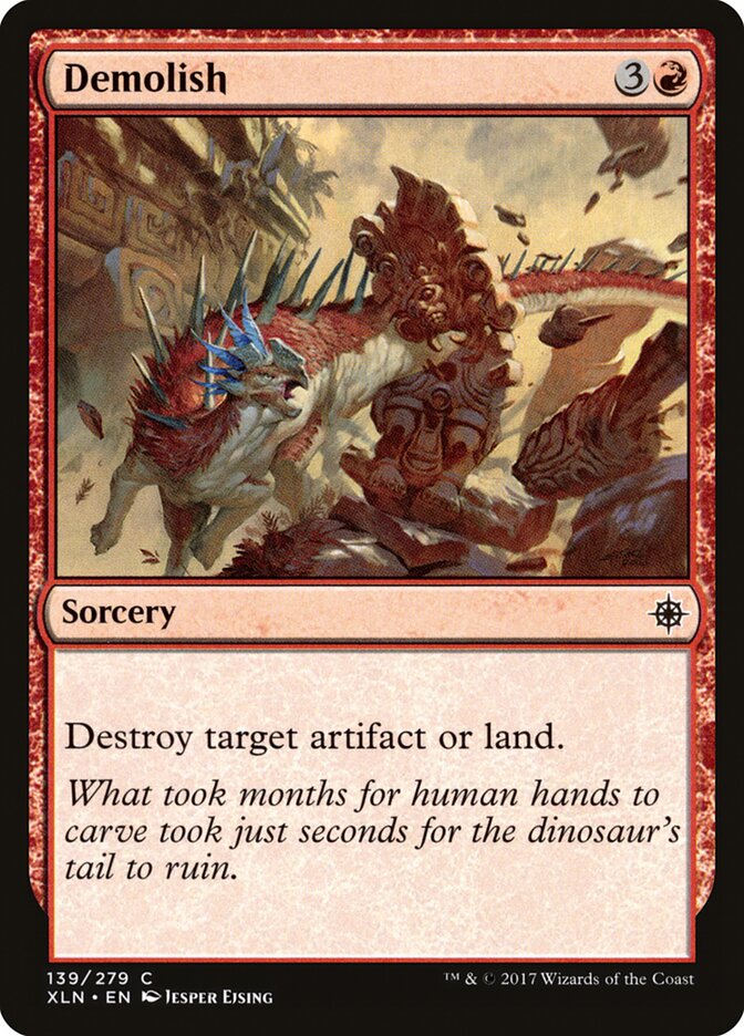 Demolish card front