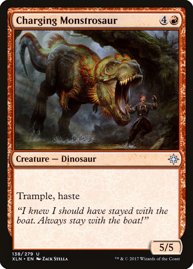 Charging Monstrosaur card front