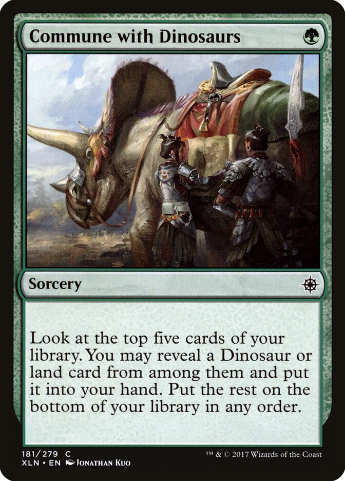 Commune with Dinosaurs card front