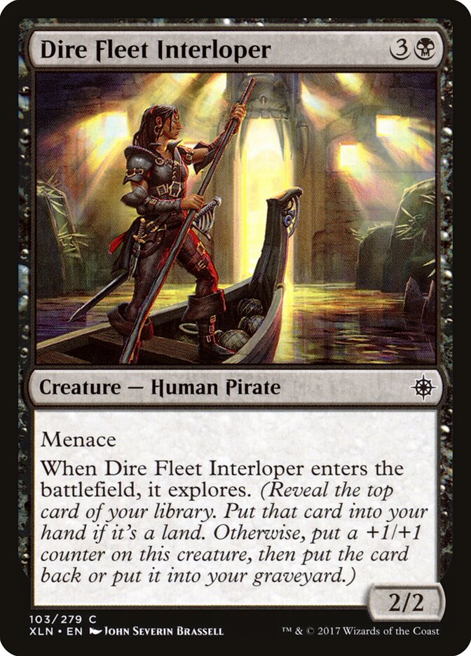 Dire Fleet Interloper card front