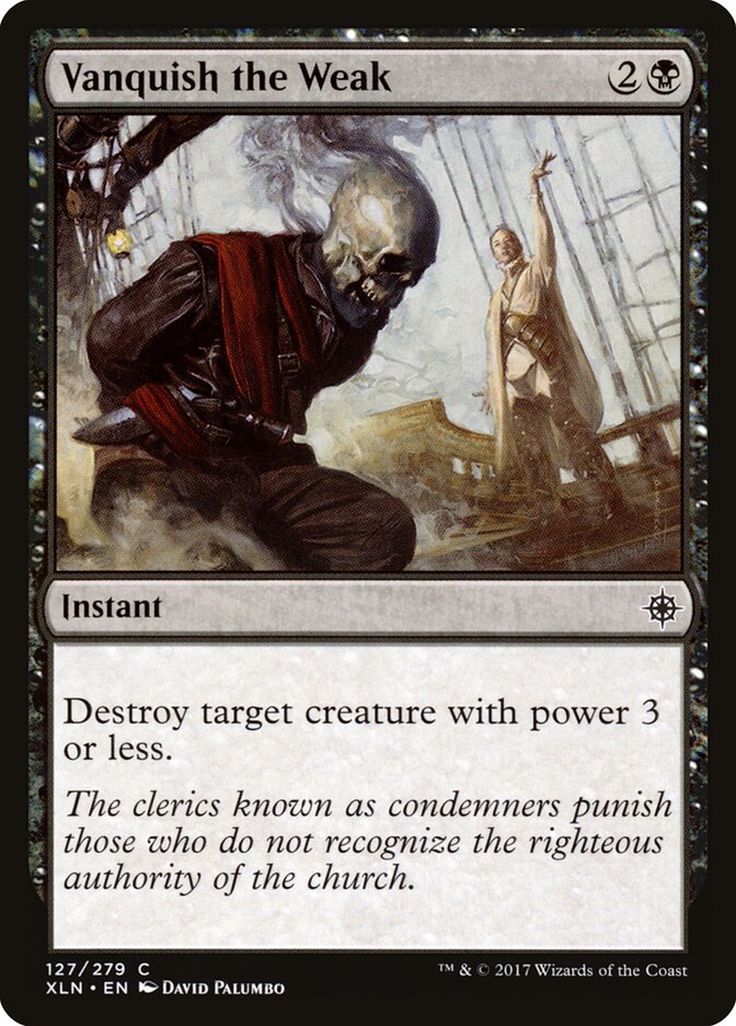 Vanquish the Weak card front