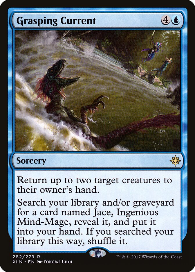 Grasping Current card front