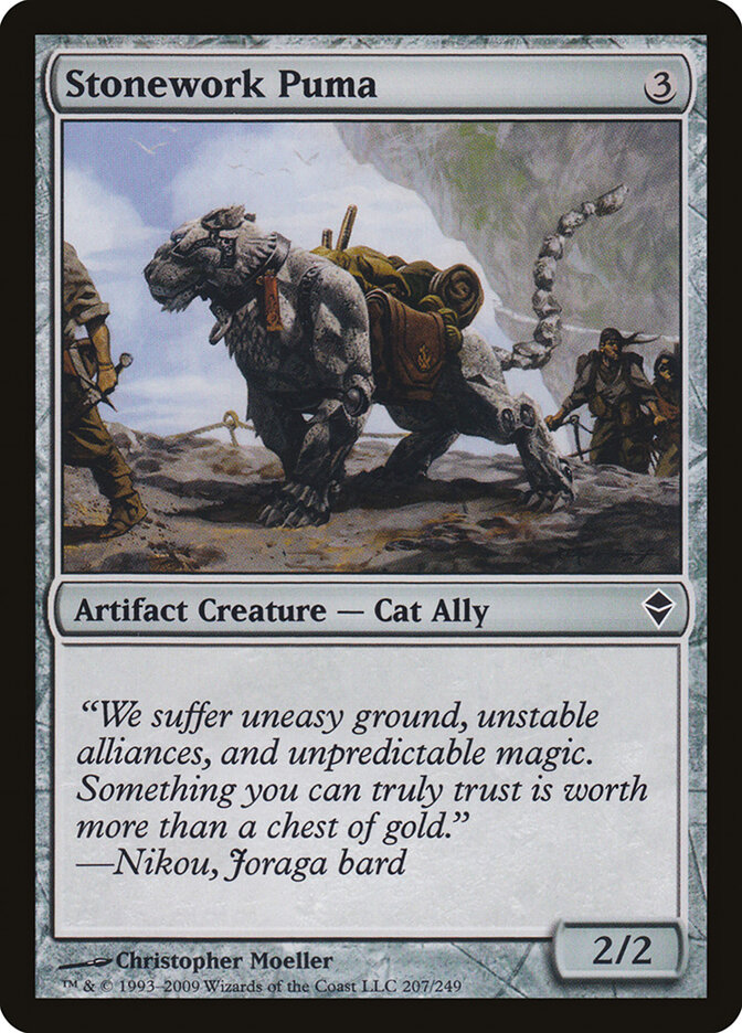 Stonework Puma card front