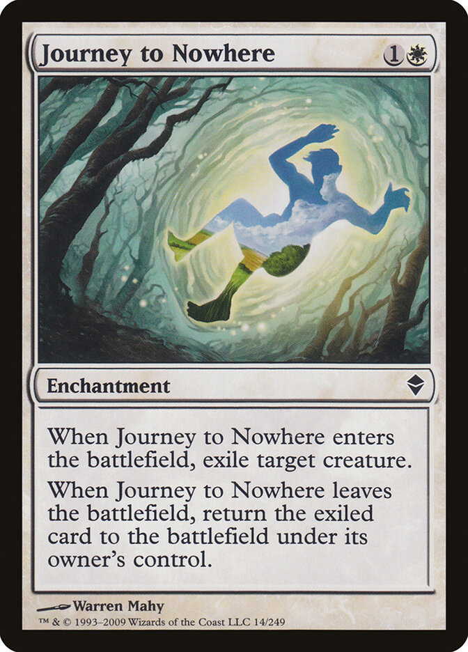 Journey to Nowhere card front