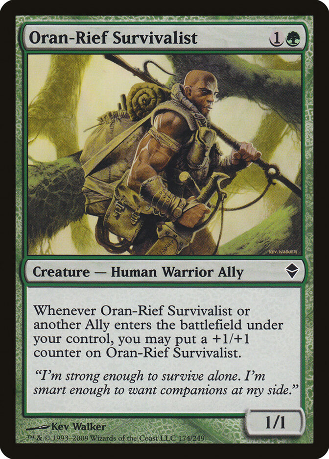 Oran-Rief Survivalist card front