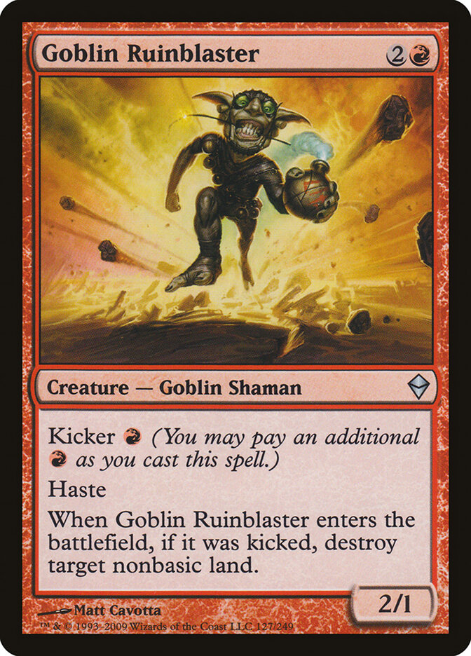 Goblin Ruinblaster card front