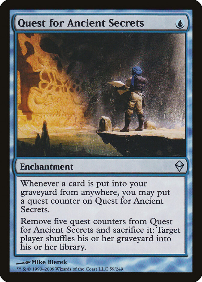 Quest for Ancient Secrets card front
