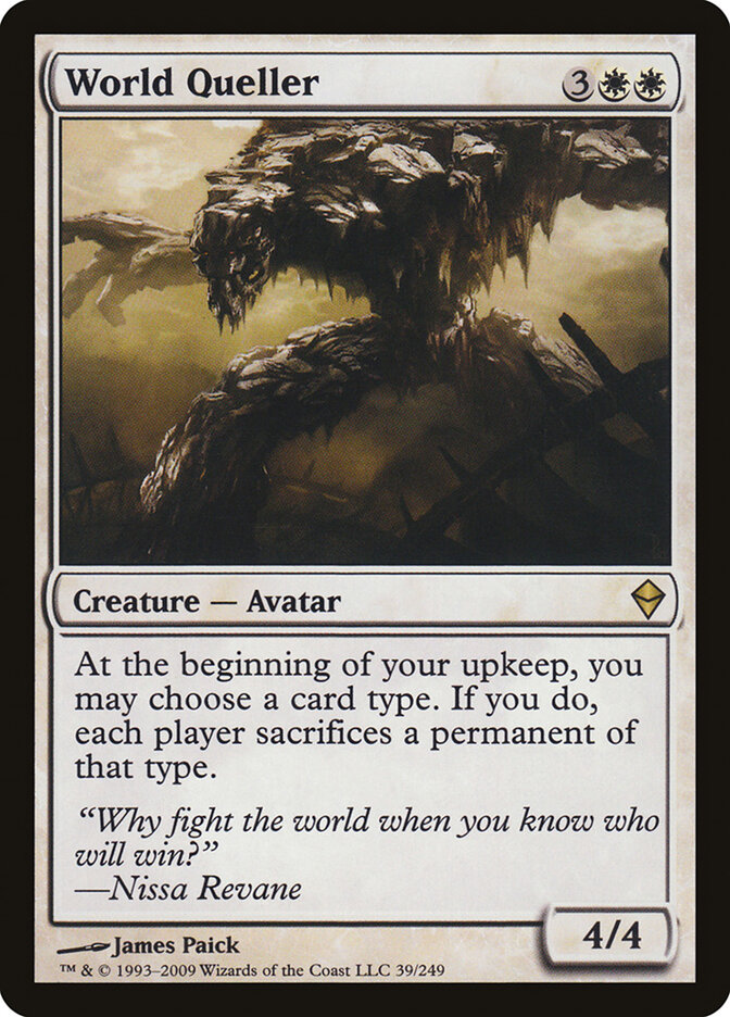 World Queller card front