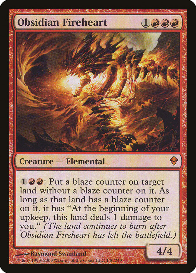 Obsidian Fireheart card front
