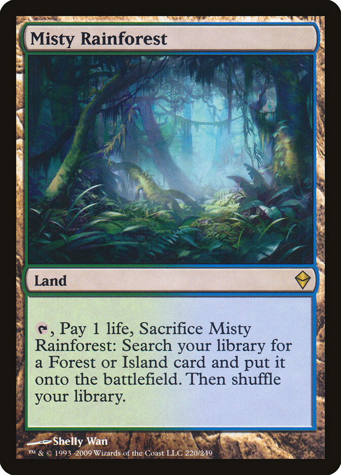 Misty Rainforest card front