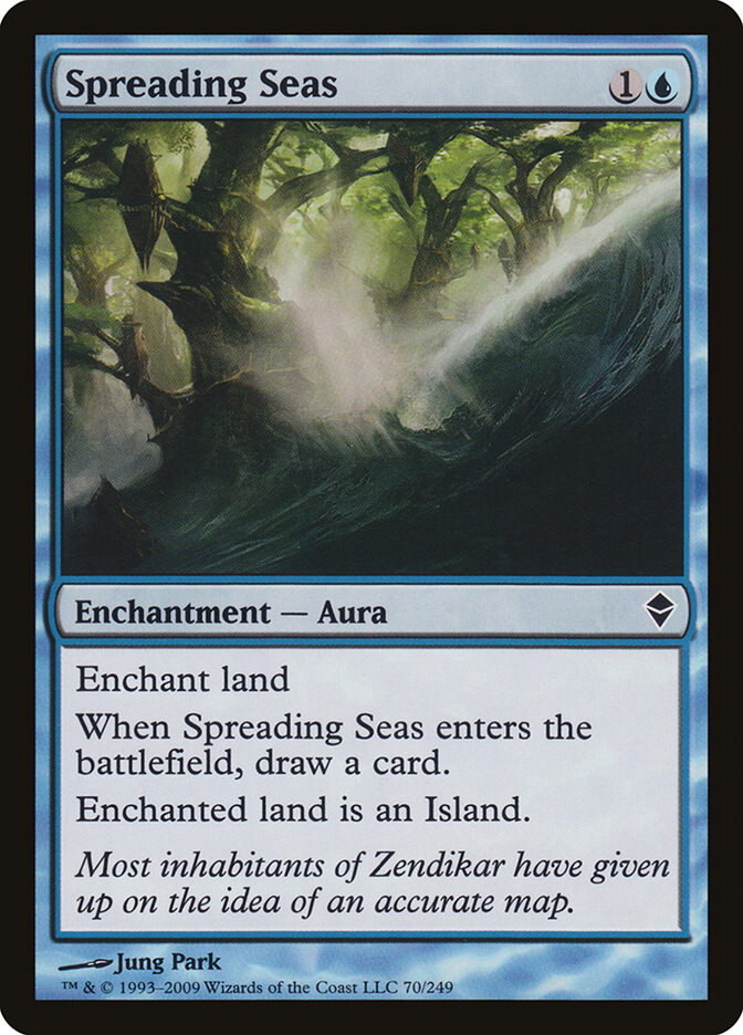 Spreading Seas card front