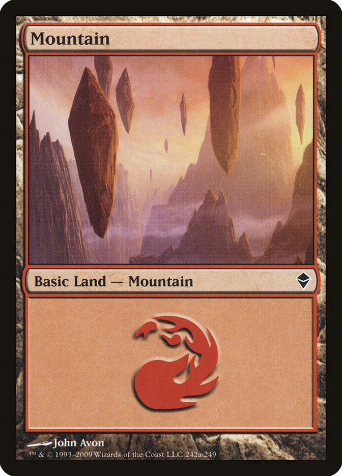 Mountain card front