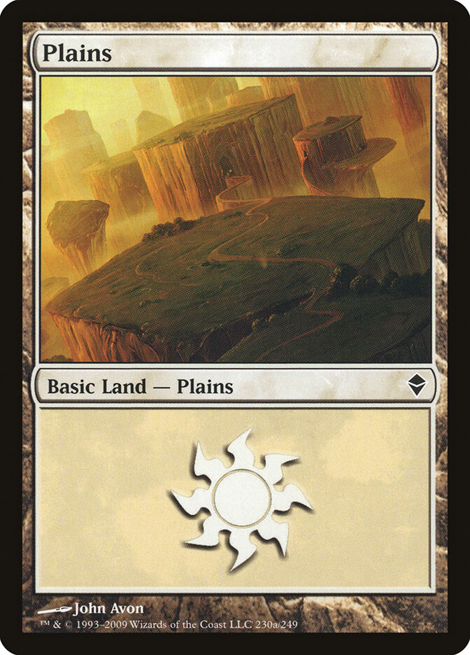 Plains card front