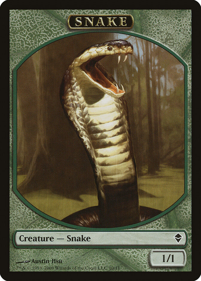 Snake card front