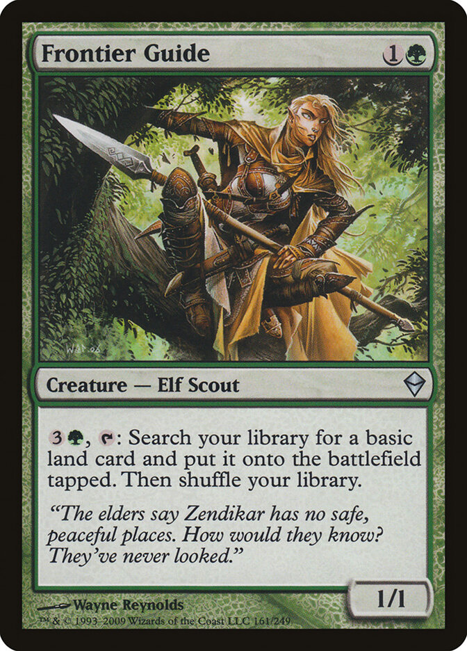 Frontier Guide card front