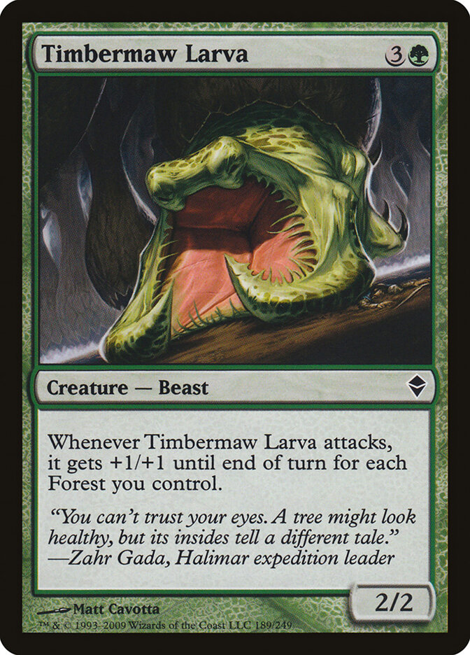 Timbermaw Larva card front