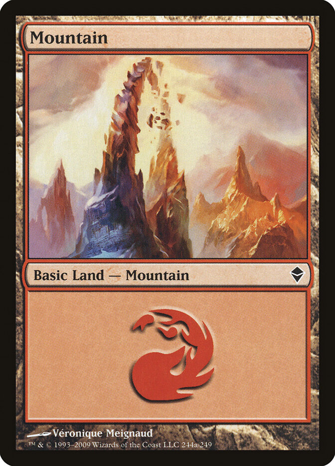 Mountain card front
