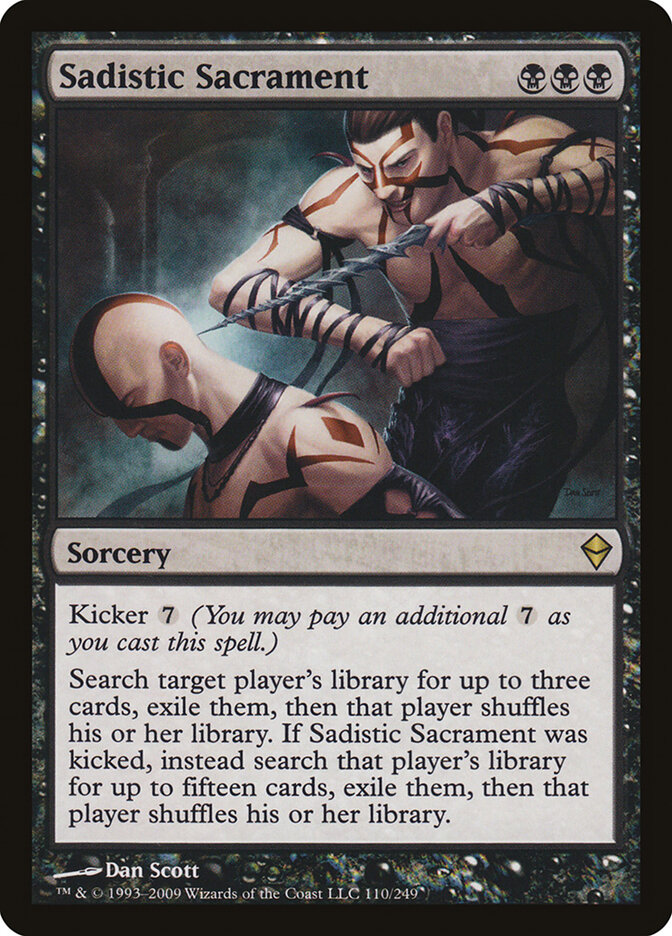 Sadistic Sacrament card front