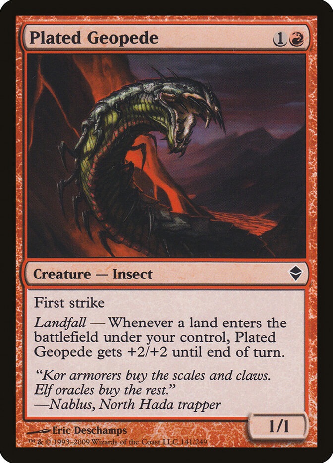 Plated Geopede card front