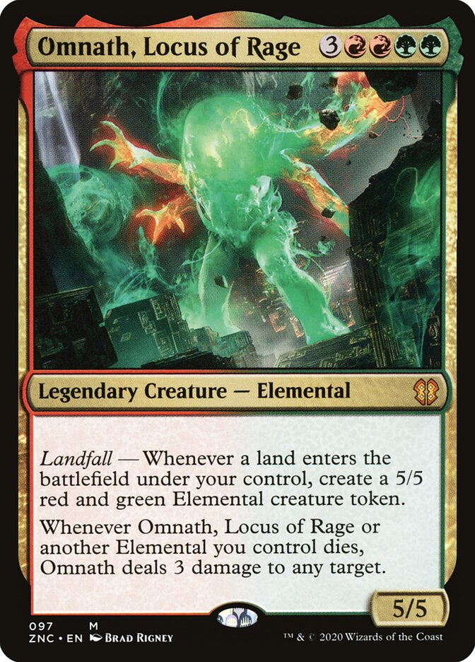 Omnath, Locus of Rage card front