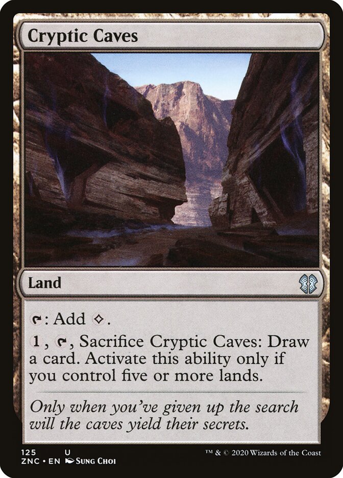 Cryptic Caves card front